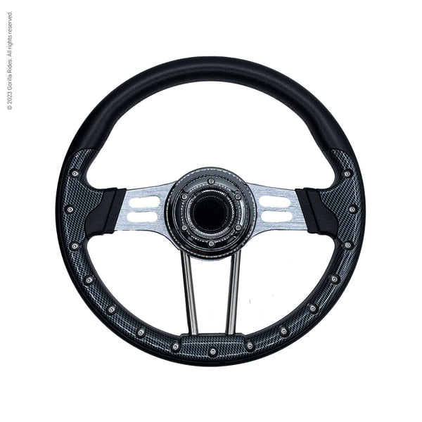Golf Cart Steering Wheel Carbon Fiber Universal