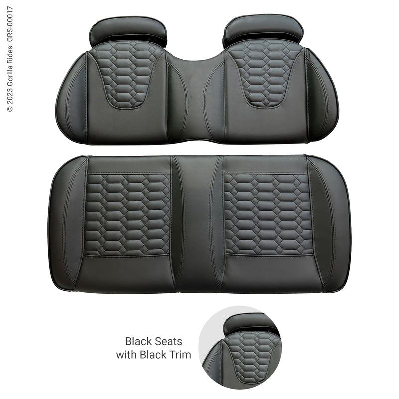 Gorilla G2/X2/V2 Series and Venom Villager Model Seat Black with Black trim