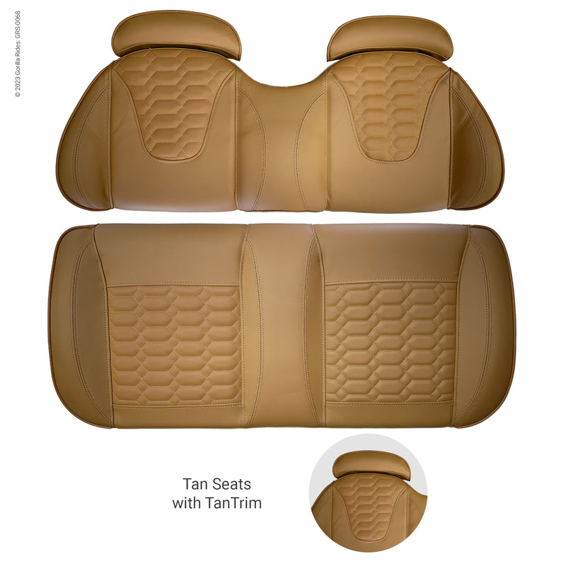 Front Seat Set Camel with Camel Trim fits Gorilla Rides EV G Series, Venom D, G Wagon Model and Legion EV