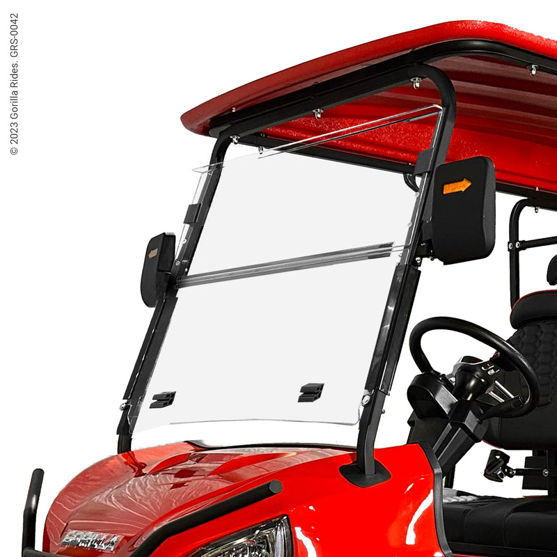 Golf Cart Street Legal DOT Windshield Clear AS4 fits Gorilla Rides EV V Series