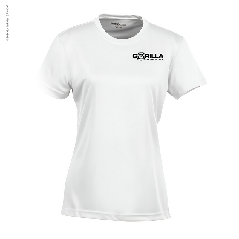 Gorilla Rides EV Ladies’ T-Shirt White