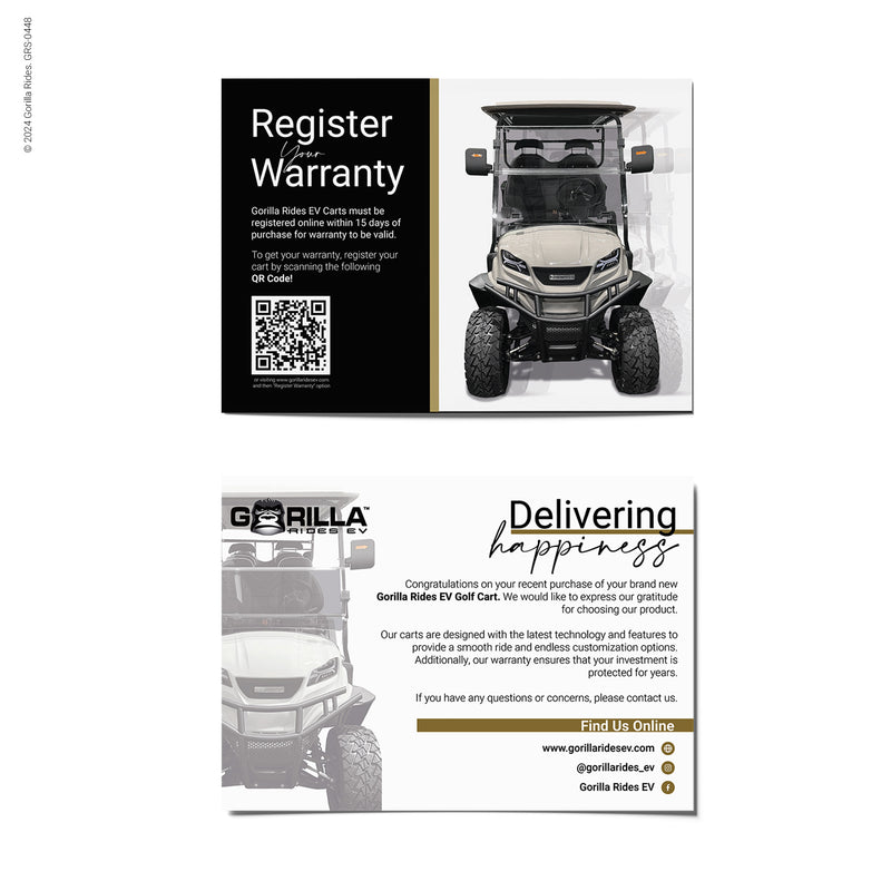 Register Your Warranty – Gorilla Rides EV