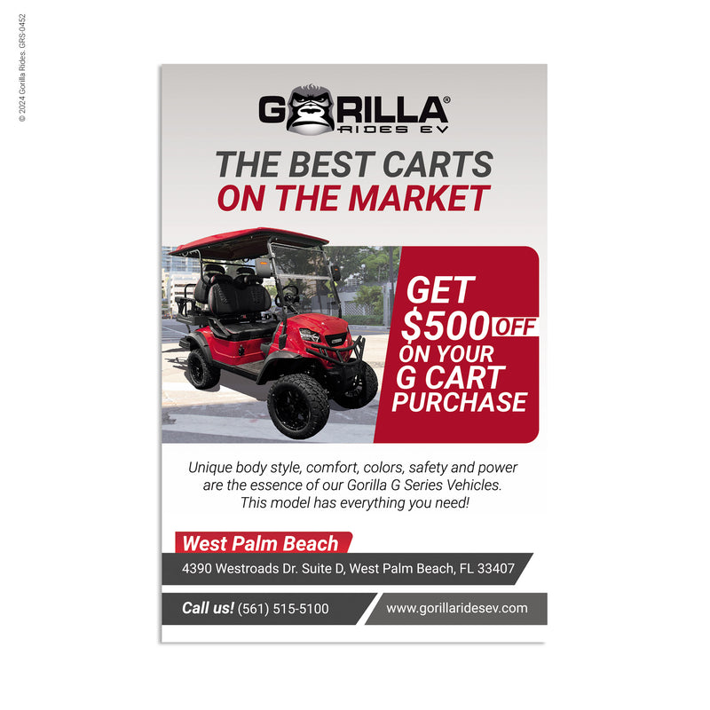 Gorilla Rides EV 4"x 6" G Series Flyer