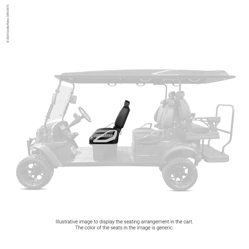 Front Seat Set Gravel with Gravel Trim fits Six Passenger Gorilla Rides EV G Series, Venom D, G Wagon Model and Legion EV