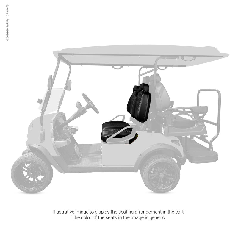 Front Seat Set Gravel with Gravel Trim fits Gorilla Rides EV G Series, Venom D, G Wagon Model and Legion EV