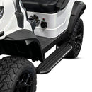 Golf Cart Nerf Bar W/Side Step 4 Passenger Black Set Fits Gorilla Rides EV G Series & Venom D