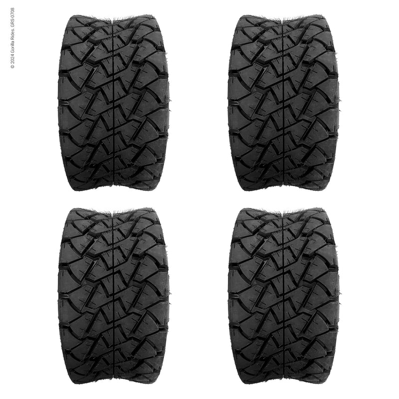 Golf Cart Lifted 14" Off Road Tire 4" Combo x4 Set Fits Gorilla Rides EV G Series & Venom D.