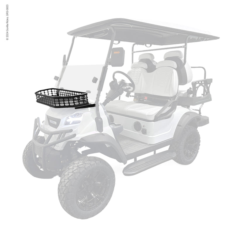 Golf Cart Front Basket fits Gorilla Rides EV and Venom D model