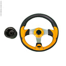Golf Cart Steering Wheel with Hub Adapter Fits Advanced EV, ICON EV