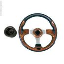 Golf Cart Steering Wheel with Hub Adapter Fits Advanced EV, ICON EV