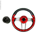 Golf Cart Steering Wheel with Hub Adapter Fits Advanced EV, ICON EV