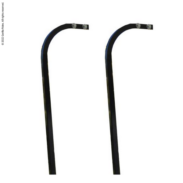 Golf Cart Madjax / GTW Extended Top Steel Candy Cane Struts Designed for G300 Seats Compatible with Club Car DS (1982-20000 Models)