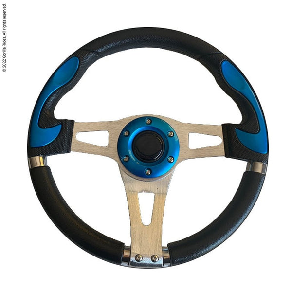 Universal Steering Wheel Light Blue/Black