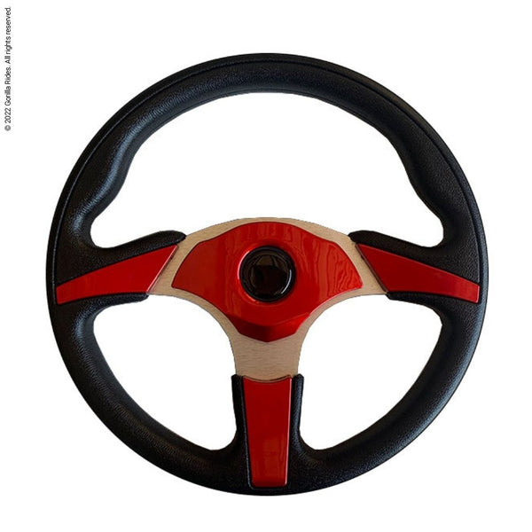 Universal Steering Wheel Red/Black Transformer