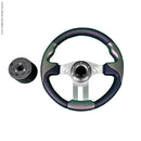 Golf Cart Steering Wheel with Hub Adapter Fits Advanced EV, ICON EV
